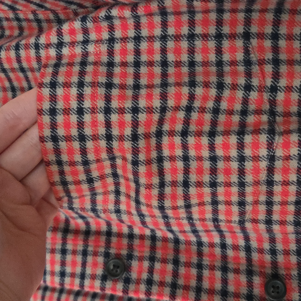 NWT Uniqlo Flannel Boxy Shirt, Red Plaid, Size M - Picture 10 of 11